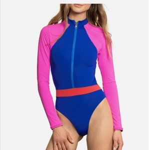 Maaji Cobalt Blue Jacqueline Surf One-Piece Cheeky Cut Swimsuit, size M, NWT